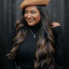 clip-in hair extensions #1b-6 dark highlights. - 24" / Extra Volume