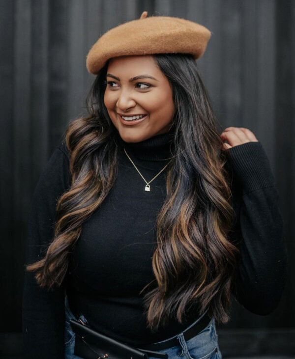 clip-in hair extensions #1b-6 dark highlights. - 24" / Extra Volume