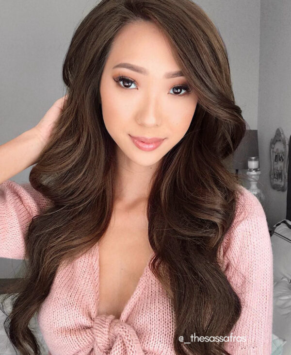 clip-in hair extensions #4 medium brown. - 16" / Extra Volume