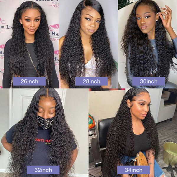 Natural Color Curly Wig 4x4/13x4/13x6 Transparent Pre Cut Lace Wigs 180% Density - 13x4 Lace / No / 22inch