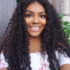 Sunber Hair Indian Curly Hair Lace Frontal with 3 Bundles, 100% Virgin Human Hair Extensions Wefts - 20 22 24+16 / 13*4 Lace Frontal
