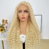 Pre-Cut Lace Wear Go Glueless Wig 613 Blonde Pure Color Curly Breathable - 4x4 Lace / 180% Density / 28 inch
