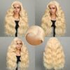 Pre-Cut Lace Wear Go Glueless Wig 613 Blonde Pure Color Body Wave Breathable - 5x5 Lace / 180% Density / 16 inch