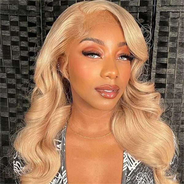 ALL Lace Honey Blonde Color Body Wave Wig 360 HD Lace Front Wigs 150% / 180% Density Wig - 360 Lace / 150% / 32inch