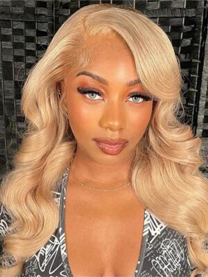 ALL Lace Honey Blonde Color Body Wave Wig 360 HD Lace Front Wigs 150% / 180% Density Wig - 360 Lace / 150% / 26inch