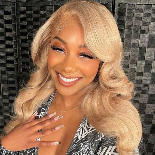 ALL Lace Honey Blonde Color Body Wave Wig 360 HD Lace Front Wigs 150% / 180% Density Wig - 360 Lace / 150% / 32inch