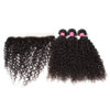 Malaysian Curly Hair Weave 3 Bundles with 13*4 Lace Frontal 100% Virgin Hair Extensions - 22 24 26+20