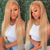 Honey Blonde Color With Straight Hair 4x4/13x4/13x6 Closure Lace Wig 180% Density Huamn Hair - 13x4 Lace / Yes（+） / 32