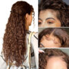 Chestnut Brown Curly Wig Pre Plucked Closure HD Lace Front Wigs 150% Density - 13x6 Lace / Yes（+） / 32inch