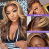 Faba Honey Blonde Wig Piano Color Body Wave Wig 360 HD Lace Front Wig - 360 Lace / 150% / 28inch