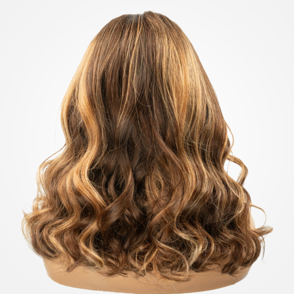 Wear&Go 4/27# Honey Blonde Highlight Piano Color Lace Front Wigs Human Hair Body Wave Glueless Wigs - 13x4Lace / 28
