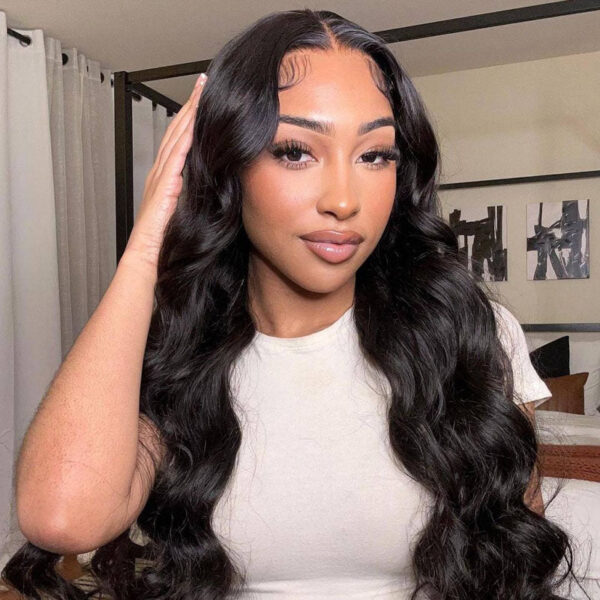 FABA Black Wig 4x4/13x4/13x6 Transparent Lace Front Wig 150% Density Wig - 4x4 Lace / Yes（+） / 30inch
