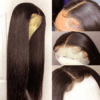 Brown Straight 360 Transparent Lace Front Wigs 180% Density - 360 Lace / 150% / 20inch