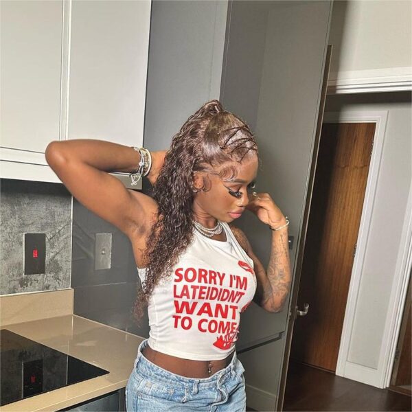 Chestnut Brown Curly Wig Pre Plucked Closure HD Lace Front Wigs 150% Density - 13x6 Lace / Yes（+） / 32inch