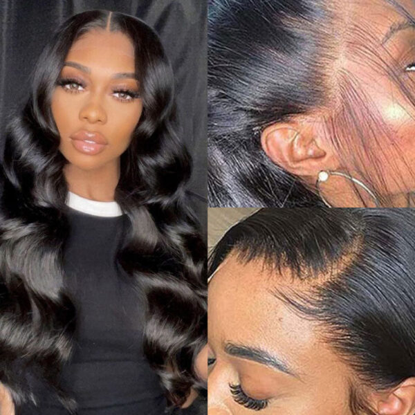 Body Wave Glueless Wig 4x4/13x4 Pre Cut Lace Wig 180% Density Wear and Go Wig - 5x5 Lace / 210% / 14inch