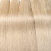Sunber Hair 3 Bundles 613 Blonde Straight Human Hair Weaves With 4X4 Lace Closure - 12 12 12+10