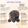 Chocolate Brown Color Curly Wig 13x4 HD Lace Front Wig With Micro Knot Pre Bleached Knots - 9x6 Lace / Lace Front / 28inch