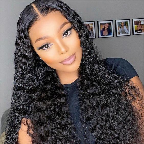 FABA Glueless HD Lace Wig Natural Black Curly Wear&Go Wig Beginner-Friendly - 13x4 Lace / 180% Density / 30inch