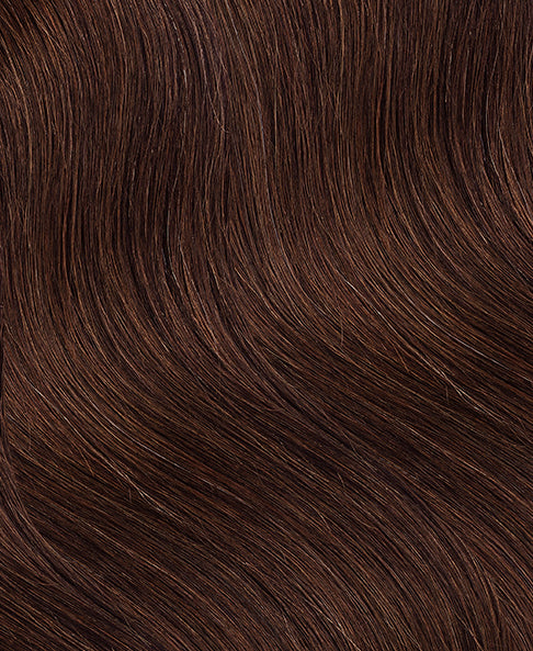 clip-in hair extensions #4 medium brown. - 16" / Extra Volume
