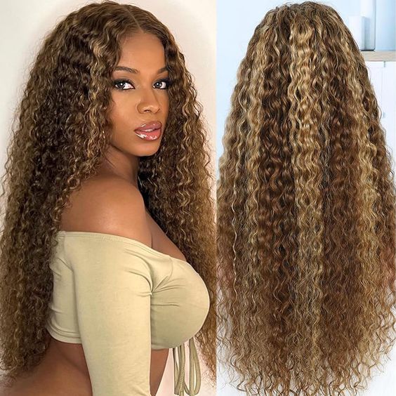 Highlight Ombre Color Wig 4x4/13x4/13x6 Transparent Frontal HD Lace Front Wig - 13x6 Lace / No / 16inch