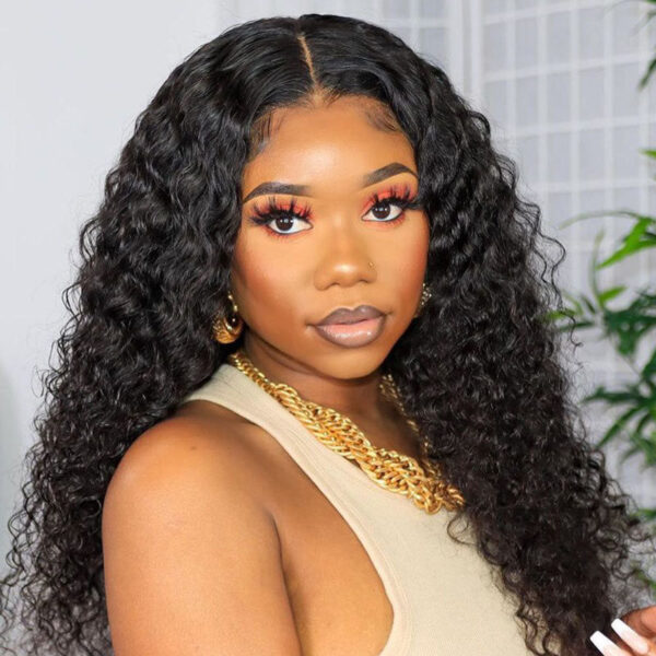 Glueless Wigs 4x4 Closure/13x4 Undetectable HD Lace Wig Wear and Go Wigs 180% Density - 4x4 Lace / 180% Density / 18inch