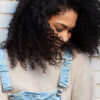 kinky (4A curls) clip-in extensions #1 jet black. - 24" / Regular / Classic