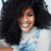 kinky (4A curls) clip-in extensions #1 jet black. - 24" / Regular / Classic