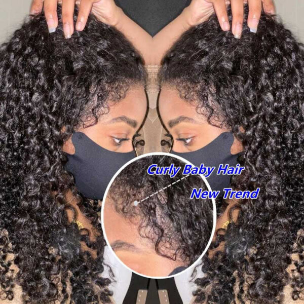 Glueless Wigs 4x4 Closure/13x4 Undetectable HD Lace Wig Wear and Go Wigs 180% Density - 4x4 Lace / 180% Density / 18inch