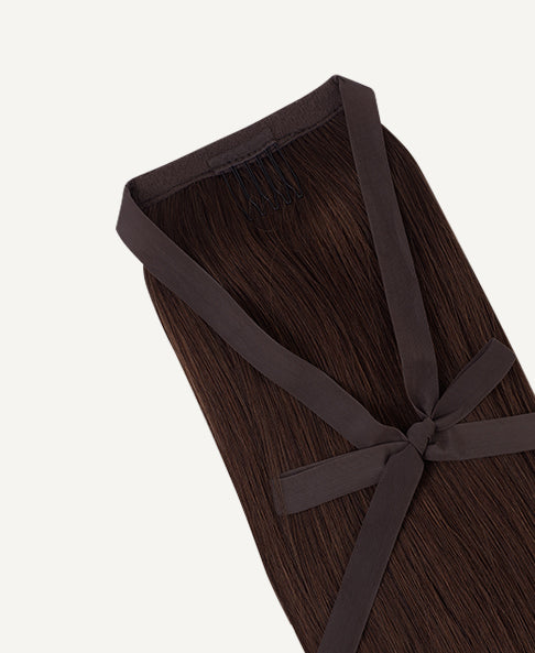 ponytail - #4 medium brown. - 14 inches