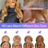 Clear Lace Body Wave 4x4/13x4/13x6 HD Lace Front Wigs 180% Density Human Hair For Honey Blonde Color - 13x6 Lace / Yes（+） / 28