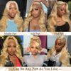 Pre-Cut Lace Wear Go Glueless Wig Honey Blonde Pure Color Body Wave Breathable - 5x5 Lace / 150% Density / 22 inch