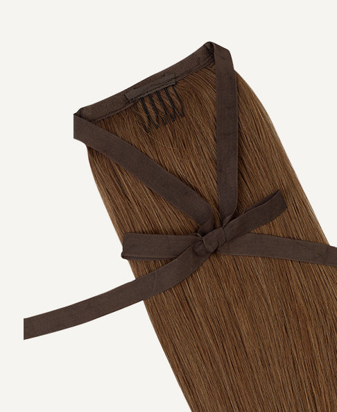 ponytail - #6 light brown. - 20 inches