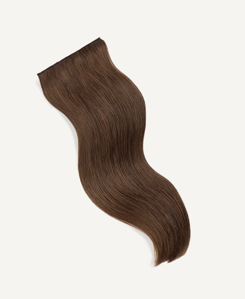 clip-in volumizer #6 light brown. - 14" / 1 x Extra-large weft