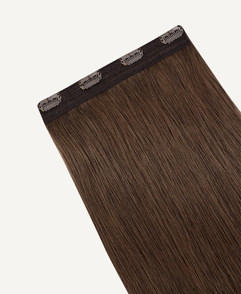 clip-in volumizer #6 light brown. - 14" / 1 x Extra-large weft