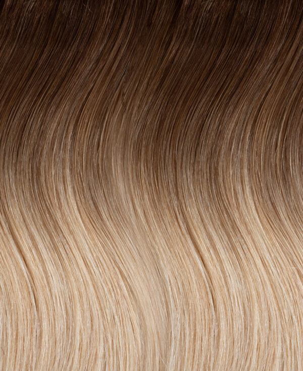 tape-in hair extensions #6r12 dirty blonde rootmelt. - 20"/50g / Invisible