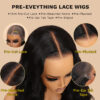 0 OFF Sunber Kinky Straight 13*4 Pre-Everything Wig Ginger Copper Red Highlight Lace Front Wigs - 22 / 13x4 Lace-Kinky Straight