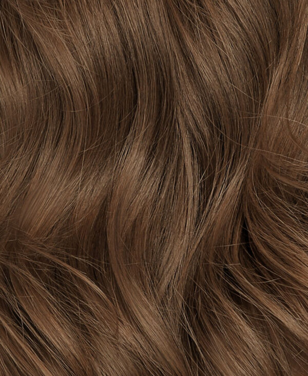 half up/half down #6 light brown. - 20"