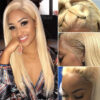Sunber 613 Blonde Full Lace Color Wig Pre Plucked Straight Virgin Human Hair Wig 180% Density - 20 / Full Lace-180%