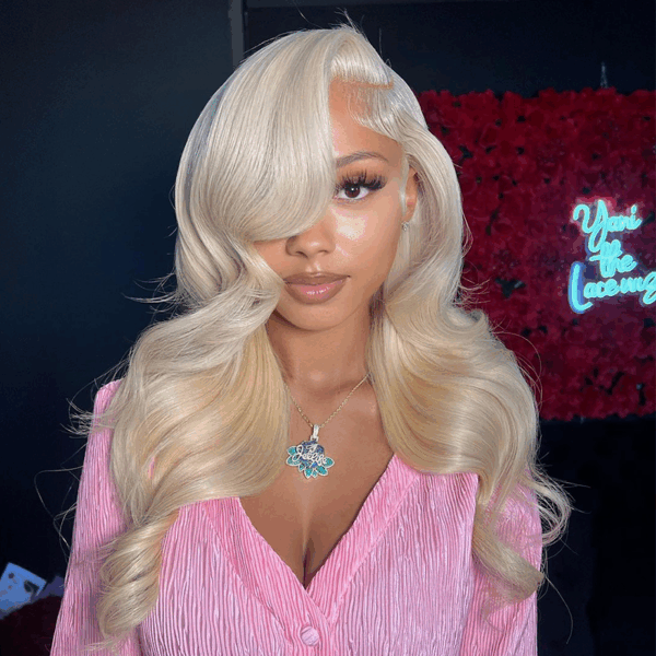 613 Blonde Wig Body Wave Wig 360 Transparent Lace Front Wigs 180% Density - 360 Lace / 150% / 18inch