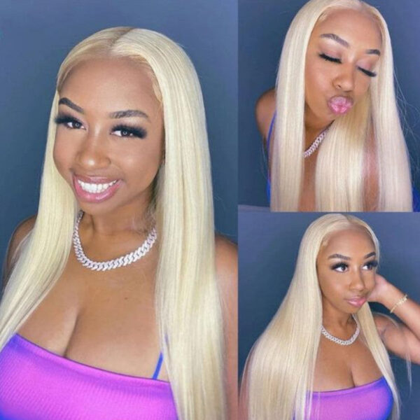 Sunber 613 Blonde Full Lace Color Wig Pre Plucked Straight Virgin Human Hair Wig 180% Density - 20 / Full Lace-180%