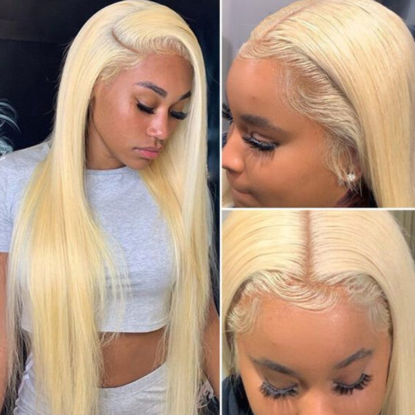 Sunber 613 Blonde Full Lace Color Wig Pre Plucked Straight Virgin Human Hair Wig 180% Density - 20 / Full Lace-180%