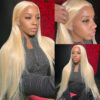 Sunber 613 Blonde Full Lace Color Wig Pre Plucked Straight Virgin Human Hair Wig 180% Density - 20 / Full Lace-180%