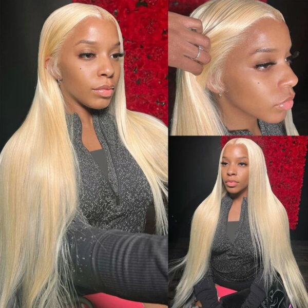 Sunber 613 Blonde Full Lace Color Wig Pre Plucked Straight Virgin Human Hair Wig 180% Density - 20 / Full Lace-180%