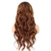 Black With Light Brown Ombre Color Body Wave Virgin Wig HD Lace Wig Human Hair Wig - 13x4 Lace / Yes（+） / 22inch