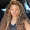 Highlight Ombre Color Wig 4x4/13x4/13x6 Transparent Frontal HD Lace Front Wig - 13x6 Lace / No / 16inch