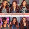 Pre-Cut Lace Wear Go Glueless Wig Reddish Brown Pure Color Body Wave Breathable - 13x4 Lace / 180% Density / 16 inch