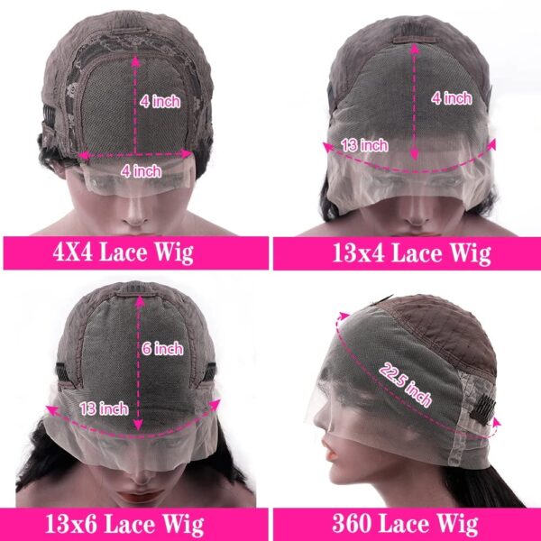 #99J Burgundy Wig Body Wave Wig 180% Density 4x4/13x4/13x6 Transparent Lace Human Hair Wig - 4x4 Lace / Yes(+.00) / 22inch