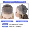 Pre-Cut Lace Wear Go Glueless Wig Black With Honey Blonde Piano Color Curly Breathable - 4x4 Lace / 150% Density / 14 inch