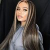 Pre-Cut Lace Wear Go Glueless Wig Black With Honey Blonde Piano Color Straight Breathable - 5x5 Lace / 150% Density / 30 inch