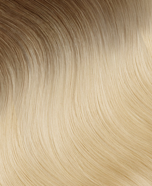 clip-in hair extensions #8-60 rooted blonde. - 28" / Extra Volume